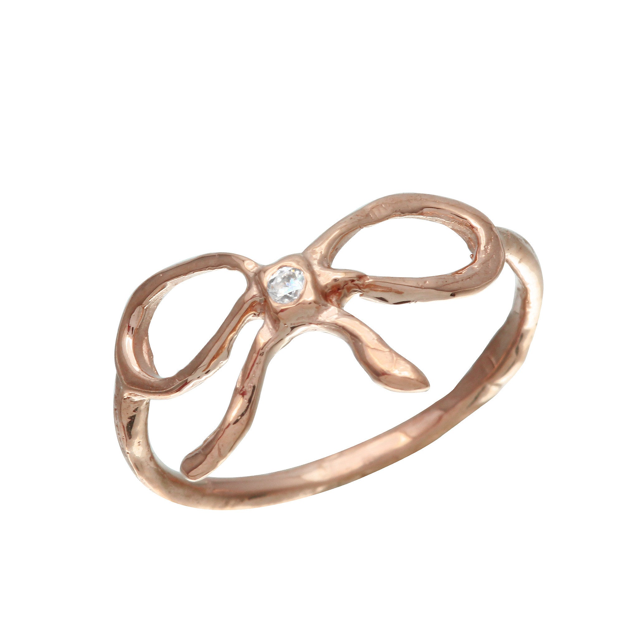 Ribbon Diamond Ring Ring Jaine K Designs Rose Gold