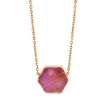 Ruby Bezel Necklace Pendant Necklace Karma El-Khalil