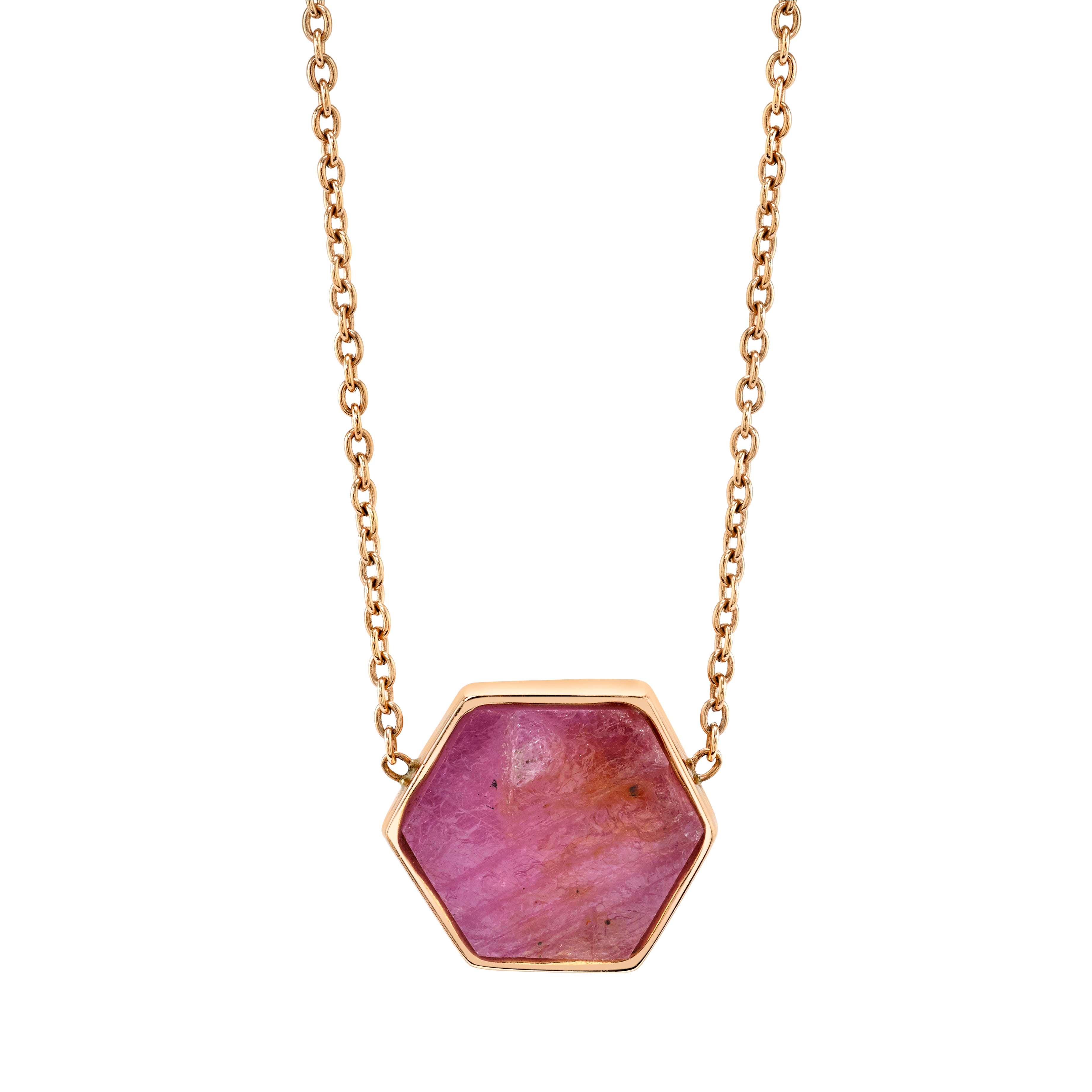 Ruby Bezel Necklace Pendant Necklace Karma El-Khalil