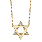 Floating Star of David Necklace Pendant Necklace Karma El-Khalil