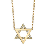 Floating Star of David Necklace Pendant Necklace Karma El-Khalil