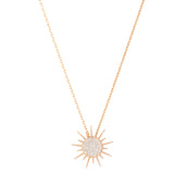Soleil Necklace with Diamonds, Medium Pendant Necklace Falamank