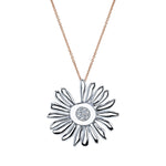 The Daisy Necklace Pendant Necklace Roseark Jewelry White Gold
