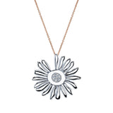 The Daisy Necklace Pendant Necklace Roseark Jewelry White Gold