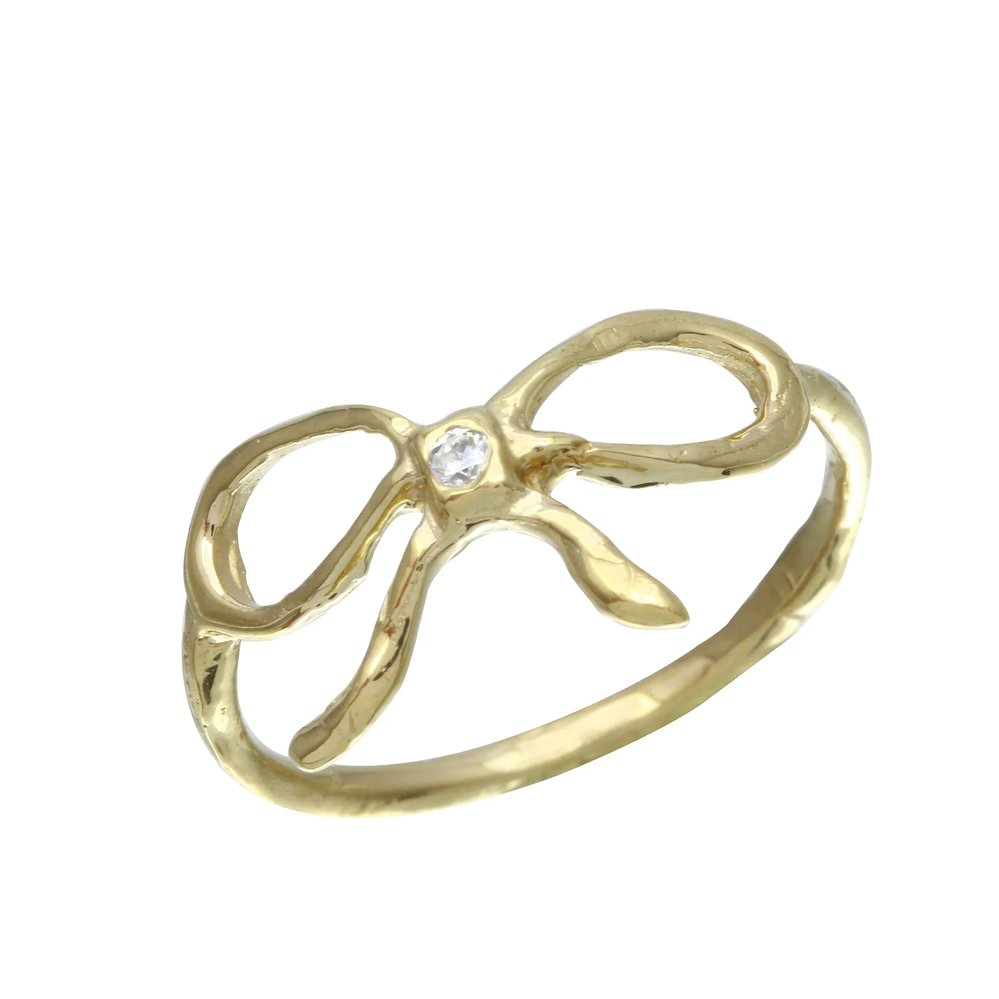 Ribbon Diamond Ring Ring Jaine K Designs Yellow Gold