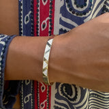 Diamond Triangle Cuff Cuff Bracelet Elisabeth Bell Jewelry   