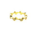 Pave Flock Pinky Ring with Sapphires Ring Yakira Rona