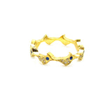 Pave Flock Pinky Ring with Sapphires Ring Yakira Rona