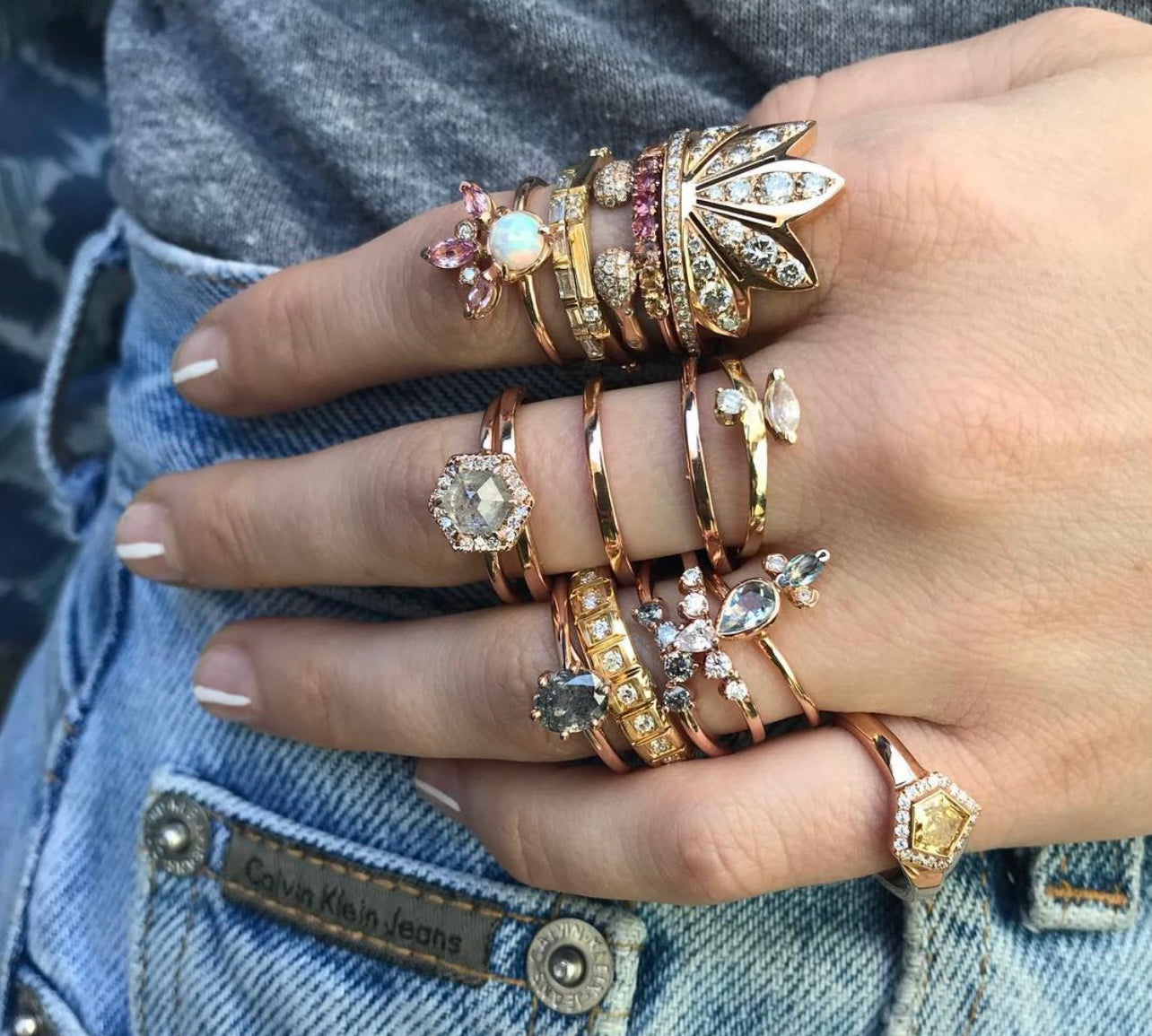 Diamond Lotus Ring Ring Jagga Jewelry