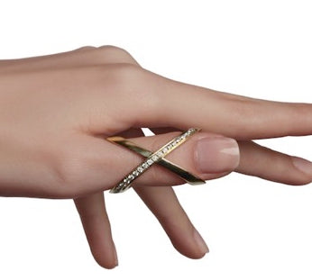 Diamond X Thumb Ring Ring Jagga Jewelry