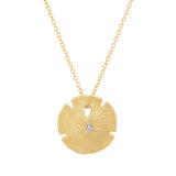Small Sand Dollar Necklace Pendant Necklace Elisabeth Bell Jewelry