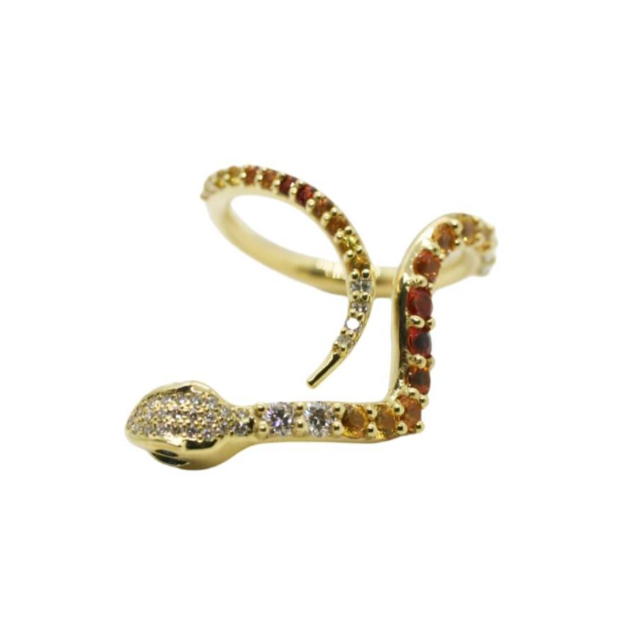 Desert Diamond Snake Ring Ring Perez Bitan