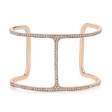 Diamond T-Cuff, Large Cuff Bracelet Karma El-Khalil   