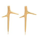 Thorn Studs Stud Earrings Elisabeth Bell Jewelry Yellow Gold Solid 