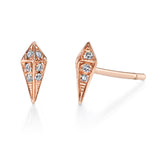 Icicle Studs, Rose Gold Single Karma El-Khalil