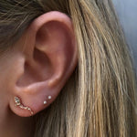 Marquise Leaf Vine Skimmer Stud Earrings Jaine K Designs